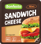 Сыр полутвердый ломтики 2mm GAUDA LIGHT 40% 140g*8 Bonfesto