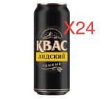 (24) Квас хлебный тёмный 1 упак= 24*0,45