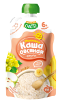 МАЛЕНЬКОЕ СЧАСТЬЕ 6+ МОЛОЧНО-ОВСЯНАЯ КАША + ФРУКТЫ 111г*12 пауч