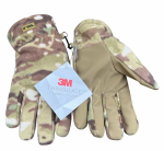 Перчатки тактические утепленные Gongtex 3M Thinsulate (мультикам, L (9))